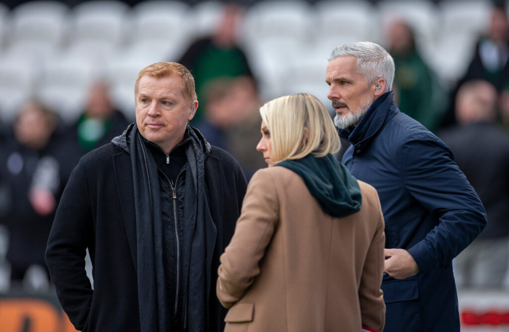 Goodwin and Neil Lennon at Celtic Park
