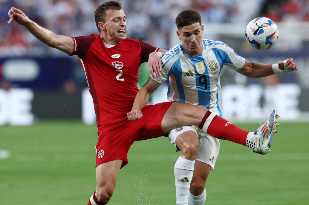 Celtic's Alistiar Johnston playing for Canada