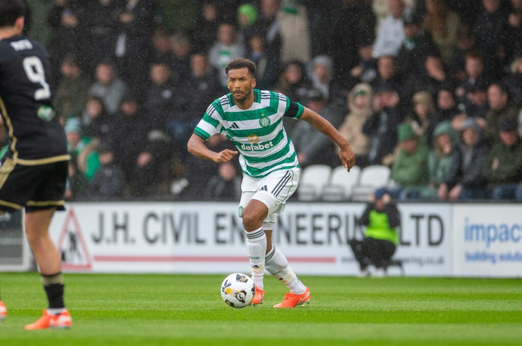 Auston Trusty of Celtic on the ball