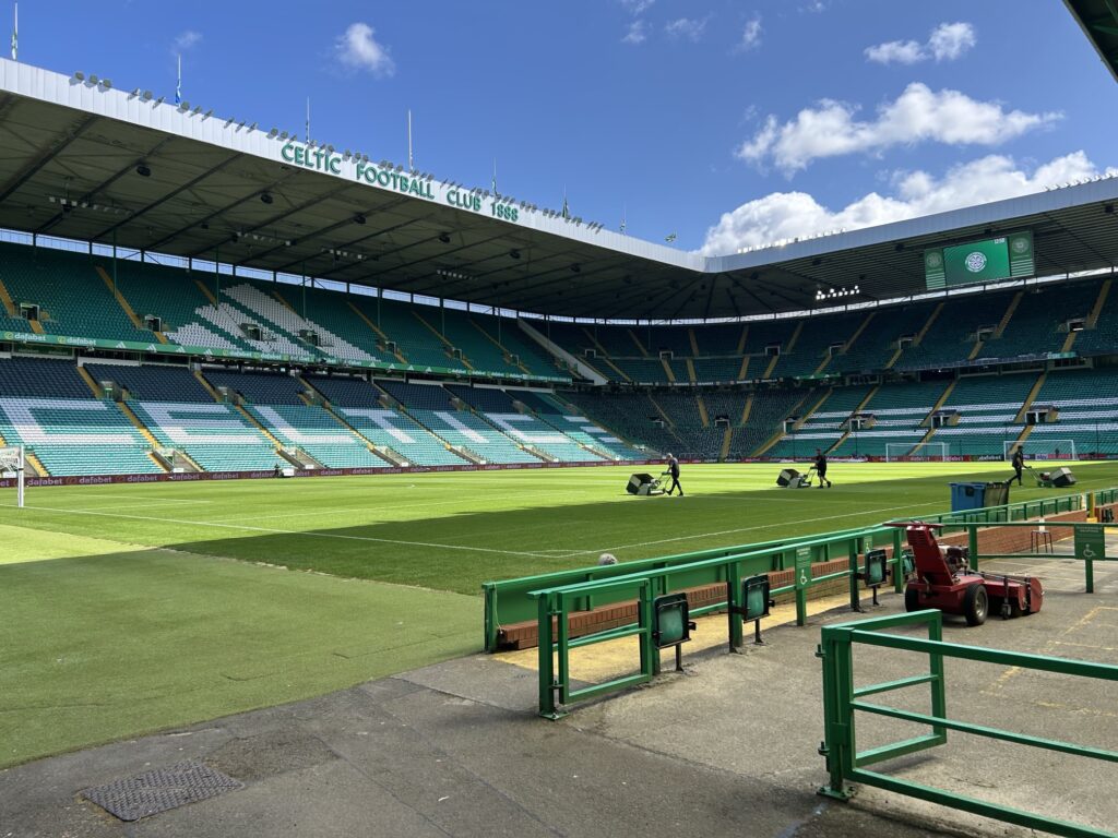 Celtic Park on a sunny day